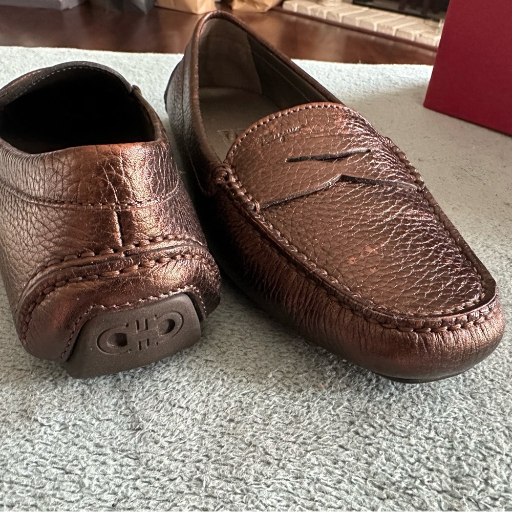 Salvatore Ferragamo Women’s Brown Loafers - Picture 4 of 7